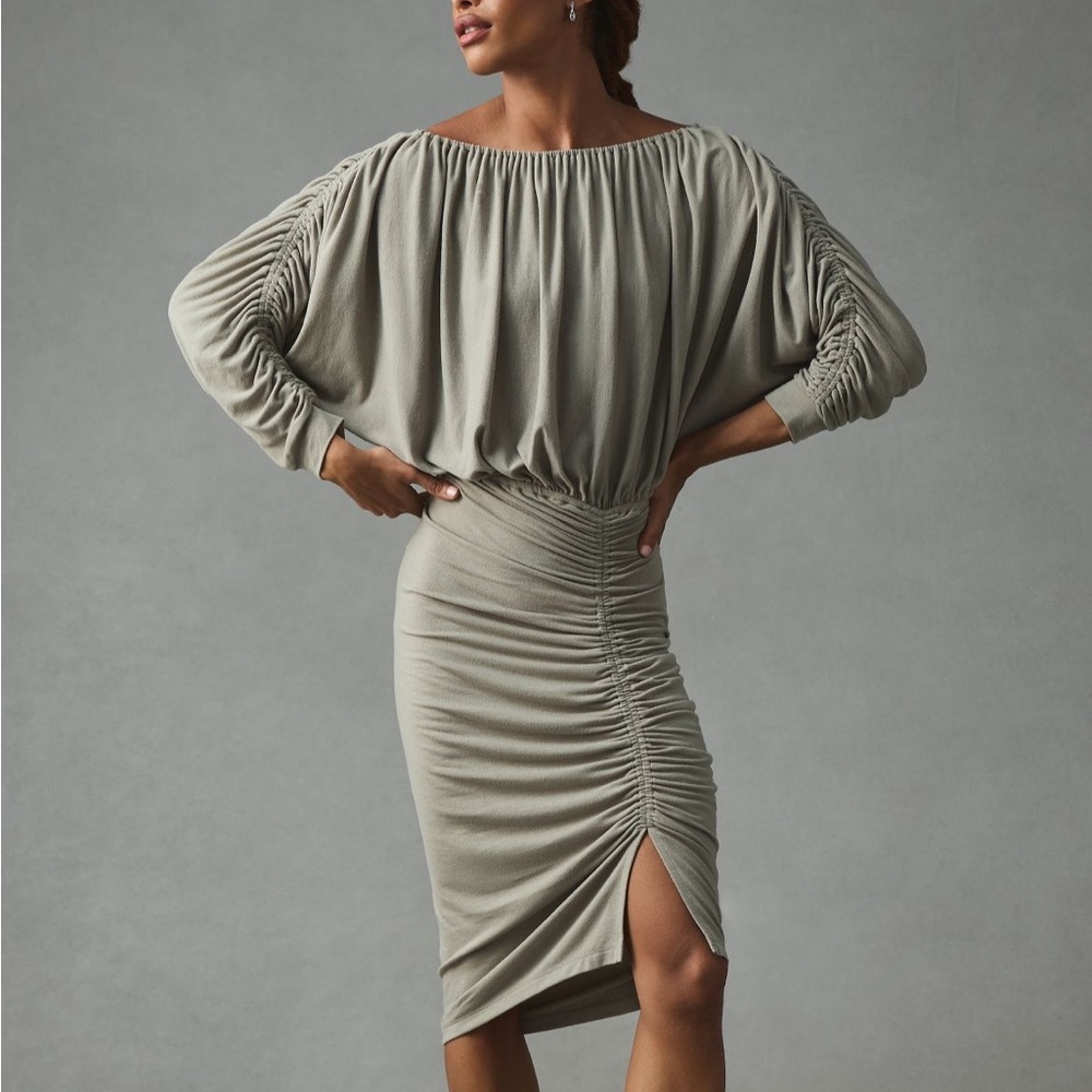 Daily Practice by Anthropologie Slouchy Ruched Dress